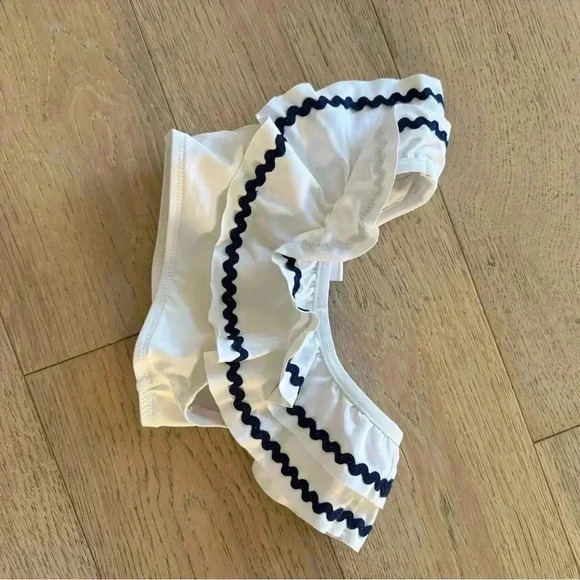 Stella Cove Sailor Ruffle Bikini Top Size 4 - Picture 2 of 3